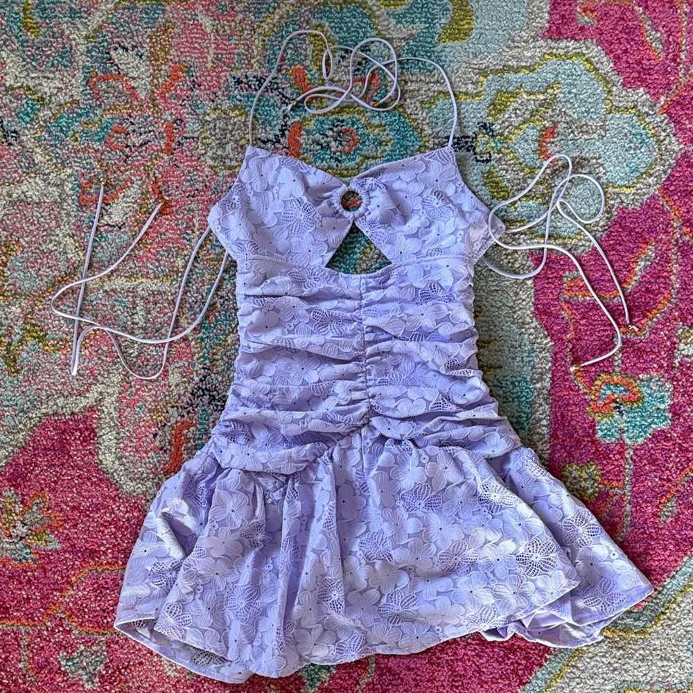 Selfie Leslie Lavender Mini Dress